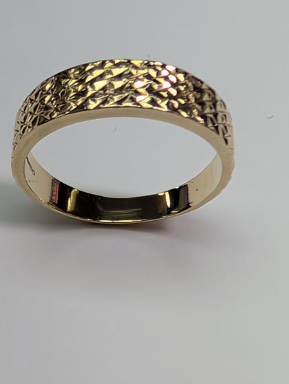 9ct Gold Textured Ring