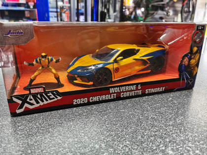 WOLVERINE XMAN AND CORVETTE DIE CAST PRESTON.