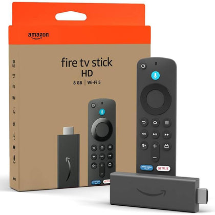 Amazon Fire TV Stick HD 2024 with Alexa Voice Remote & Adaptor ** Unboxed **