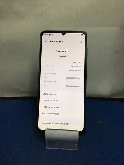 Samsung Galaxy A07 - 64GB Storage