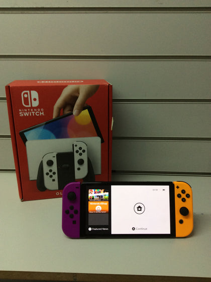 Nintendo Switch Oled Orange/Purple Boxed- 64GB Storage