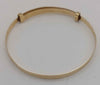 9ct Yellow Gold baby Bangle 1.8g Boxed hallmarked