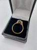 18CT Yellow Gold Ring With Flower Pattern (Not Dia) - 4.01 Grams - Size Q - Fully Hallmarked