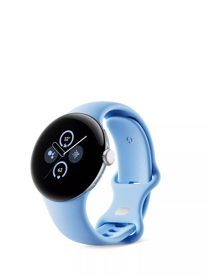 Google Pixel Watch 2 Polished Silver Case / Bay Active Band WiFi
