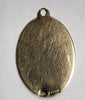 9CT Yellow gold Oval Saint Christopher pendant - 1.35G - Hallmarked