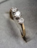9ct Gold 3 Stone Diamond Ring 0.50ct Size N