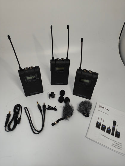 Boya BY-WM8 Pro K2 UHF Dual-Channel Wireless Microphone System.