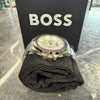 Hugo Boss Taper Chronograph White Dial Silver Steel Strap Watch For Men