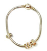 Chamilia Sterling Silver Oval Snap Charm Bracelet