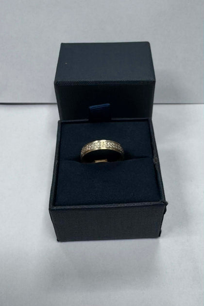 2.4g 9ct Gold Band Ring - Size P - **Hallmarked**