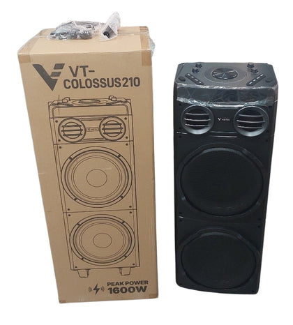 Vizitec Colossus 210 Bluetooth Speaker 1600w with microphone and remote Boxed new
