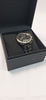 Seiko men's chronograph watch black gold boxed