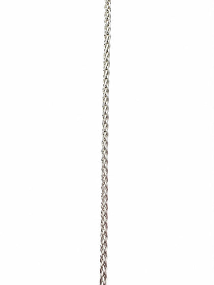 18ct White Gold necklace and Pearl Pendant. **6.44g** **Hallmarked** **17.5 Inches**