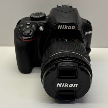 Nikon D3400 with Nikon AF-P Nikkor 18-55mm Lens 24.2MP with Bag