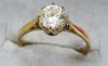 9CT GOLD CZ RING Size L 1/2