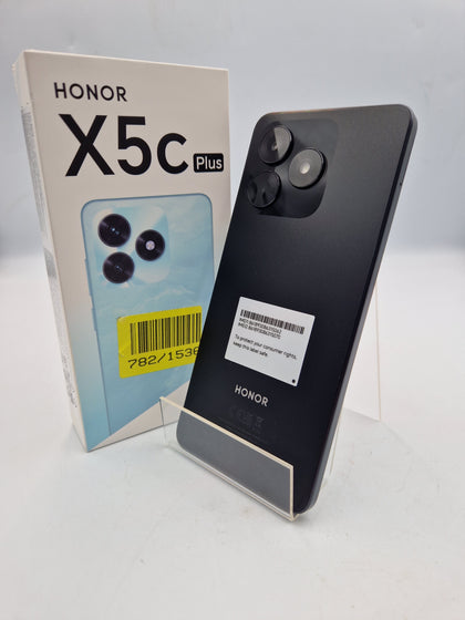 **NEW** Honor X5c Plus 64GB black smartphone unlocked BOXED