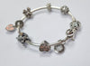 Pandora Moments Sparkling Snowflake Clasp Bangle + 8 Charms