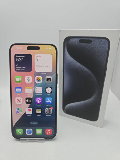 Apple iPhone 15 Pro Max - 256GB - Blue Titanium (Unlocked)