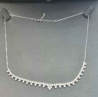 SILVER CHISHOLM HUNTER CRYSTAL NECKLACE