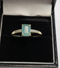 9ct Yellow gold Ring With Grandidierite And White Zircon - 1.94G - Size U - Hallmarked