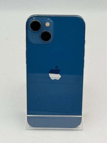 APPLE IPHONE 13, 128GB, BLUE, UNLOCKED, UNBOXED, SLIGHT CRACK ON BACK AND MINOR SCRATCHES ON SCREEN