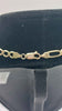 9ct 375 yellow gold 10.4g Figaro style necklace 19"