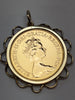 1974 FULL SOVEREIGN WITH A 9CT GOLD PENDANT MOUNT PRESTON STORE