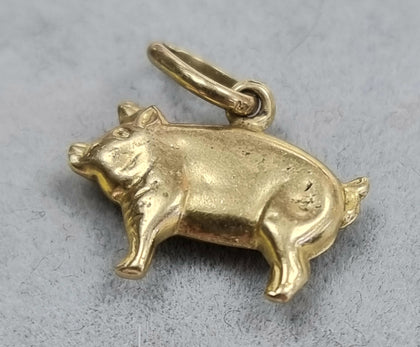 9ct Gold Pig Charm