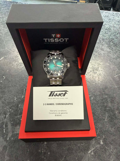 Tissot Seastar 1000 Powermatic 80 T120.407.11.091.01 Green Dial Automatic Watch