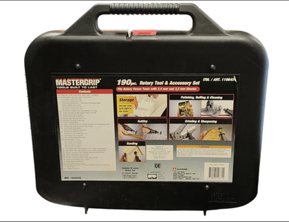 MasterGrip 190pc Rotary Set w/ Accessories BOXED **COLLECTION ONLY**