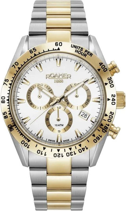 Roamer Monza 100 850837471520 Mens Watch Chronograph Needs New Battery