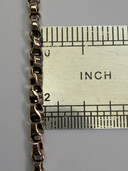 9ct Gold Block Link Bracelet