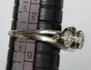 9CT - White Gold Cluster Ring - 2.71g - Size L. Hallmarked