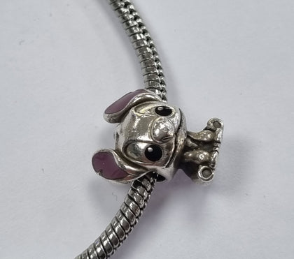 Pandora  bracelet 17.5cm with Stitch Charm