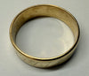 9ct yellow gold wedding ring with pattern size L 1/2