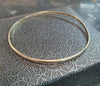 9ct Yellow Gold Thin Bangle - 2.6g