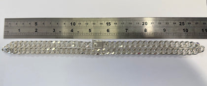 925 Sterling Silver Heavy Curb Chain & Bracelet Set