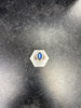 14ct Gold Ladies Blue Stone Ring (Size O), 3.6g