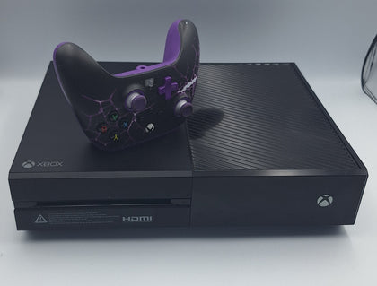 Microsoft Xbox One 500GB Black Gaming Console with 1 3rd party controller and all leads unboxed