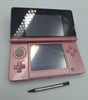Nintendo 3DS Console coral pink handheld console with original charger, boxed and pen