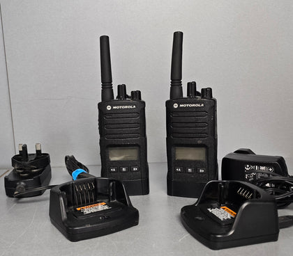 XT460 Business Two-Way Radio x 2 with chargers. ***Unboxed***