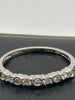 18ct white gold stone ring 1.43g size L with box