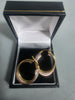 9ct GOLD EARRINGS 375 1.6G 25mm
