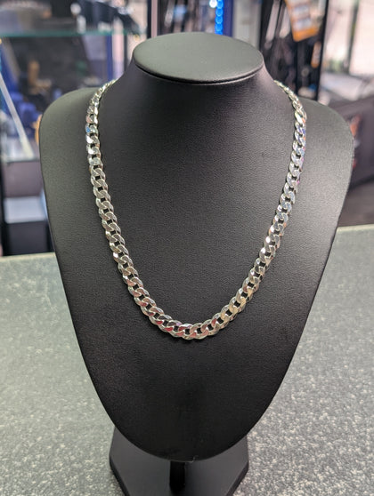 Brand New Silver Curb Chain