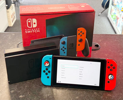 Nintendo Switch Console, 32GB + Neon Red/Blue Joy-Con, Boxed