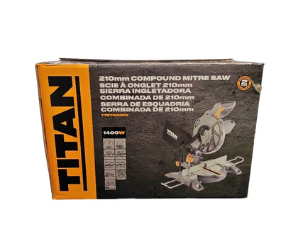 Titan TTB794MSW 210mm Compound Mitre Saw**Boxed** COLLECTION ONLY