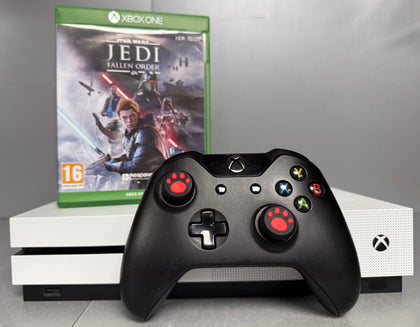 Microsoft Xbox One S 1TB White Console Bundle ( + Star Wars Jedi Fallen Order ) ** Unboxed **