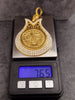 14ct Yellow Gold "Tugra" Medallion Pendant