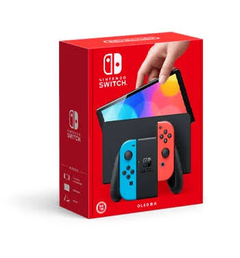 Nintendo Switch OLED Blue-Neon Red