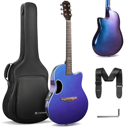 ** Collection Only ** CAHAYA Carbon Fiber Electro-Acoustic Guitar Model Cy000396-1